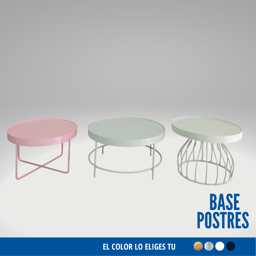 Kit  3 Bases Postres