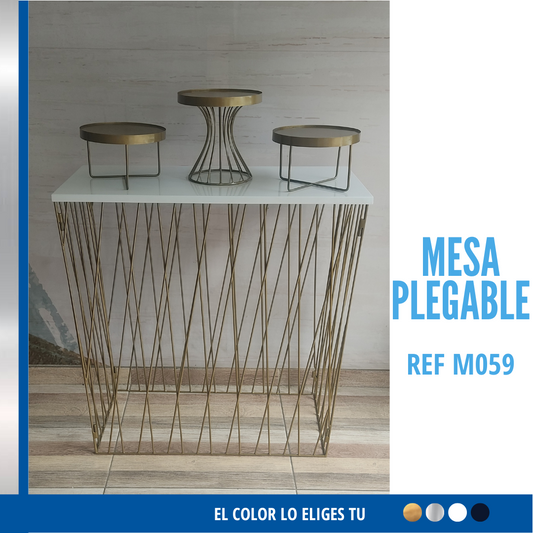 Ref. M059  Mesa Plegabe Varilla