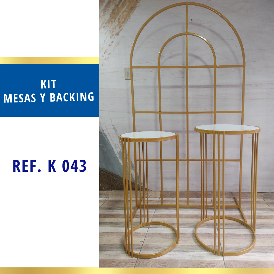 Kit Ref K043 1 Backing Y 2 Mesas