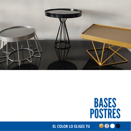 Kit x 3 Bases Para  Postres